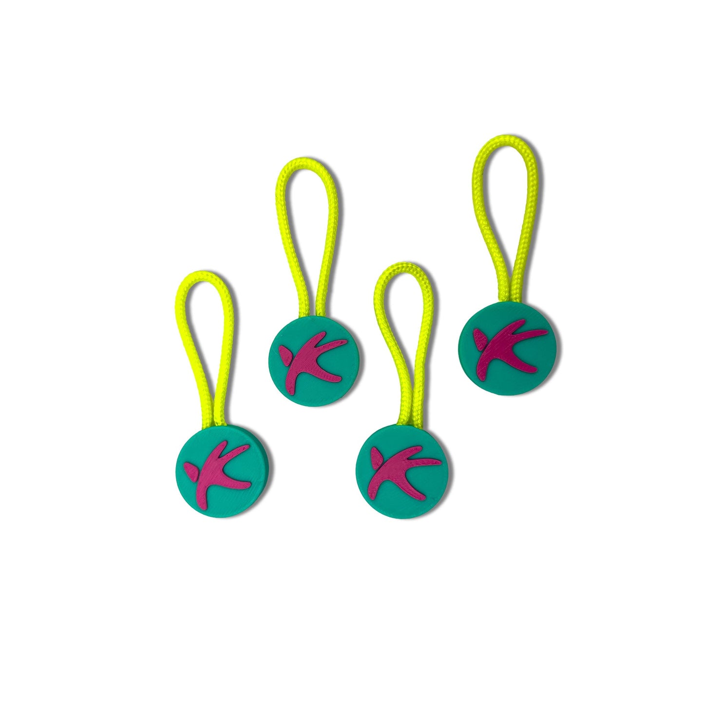 Kona Starfish Zipper Pulls - Set of 4